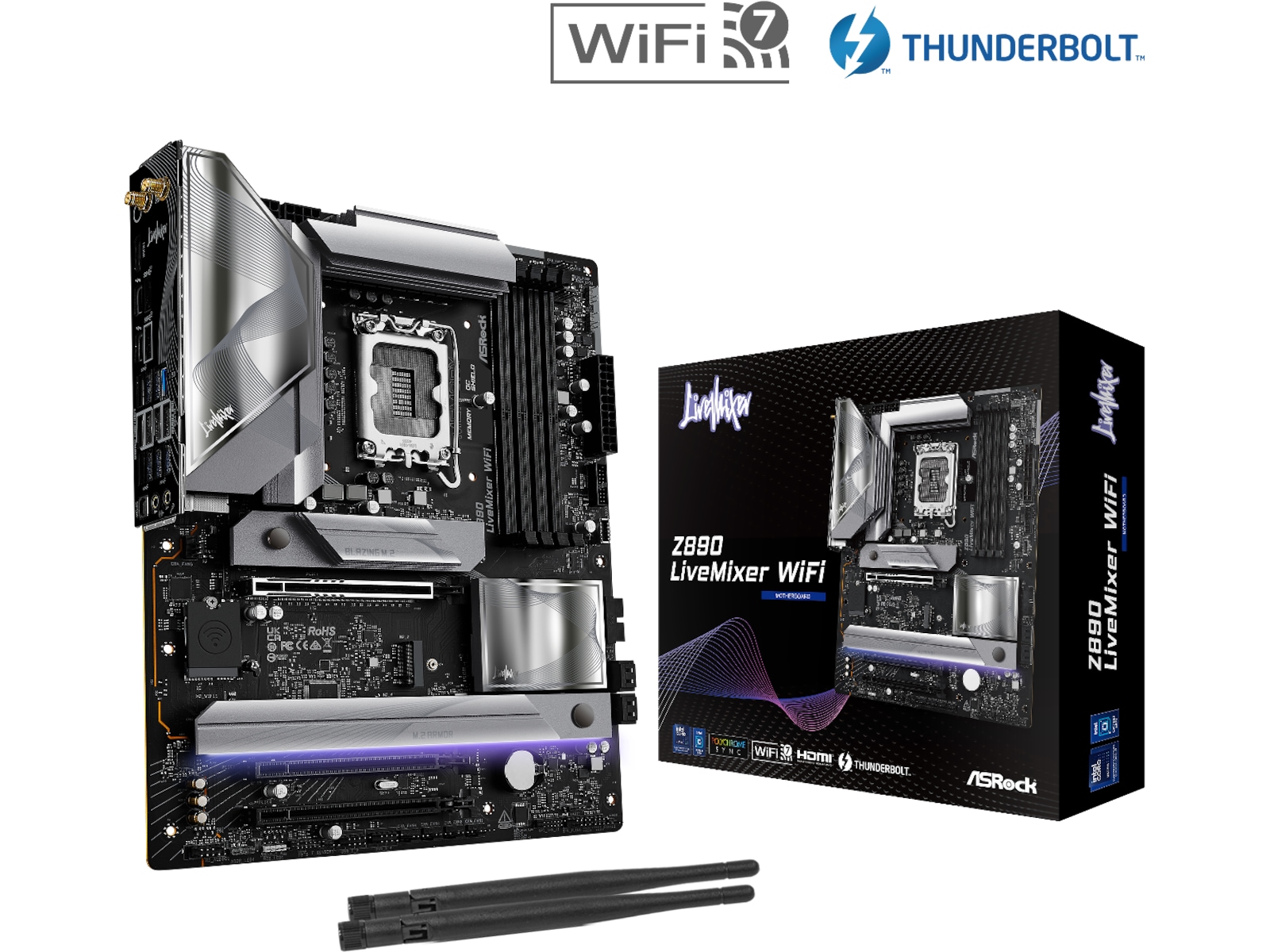 ASRock Z890 LIVEMIXER WIFI Bundkort Intel Socket