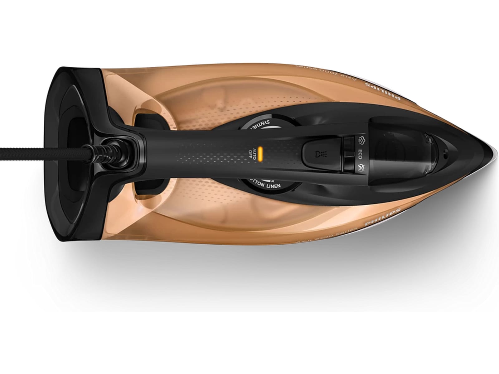 Philips 7000 Series DST7040/81 Dampstrygejern (sort/guld) Strygejern