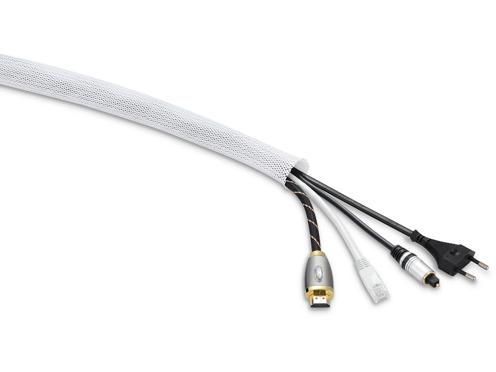 Andersson Kabelsok med velcrolukning 1,5m (hvid) Kabel skjulere & tilbehør