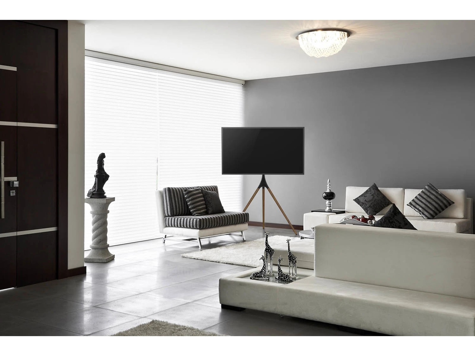 Andersson ATS Gulvstativ til TV (sort/træ) TV-ophæng & stativ