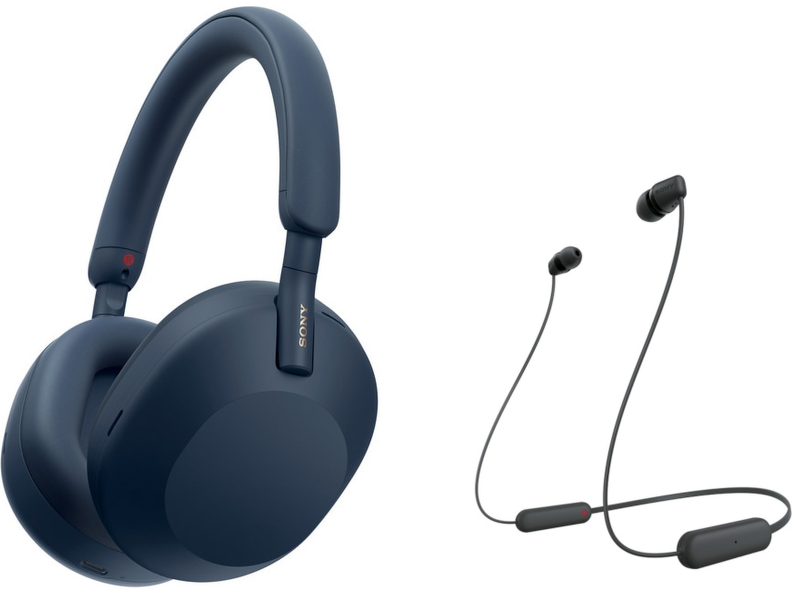 Sony WH-1000XM5 trådløse hodetelefoner, Over-Ear (blå) Høretelefoner