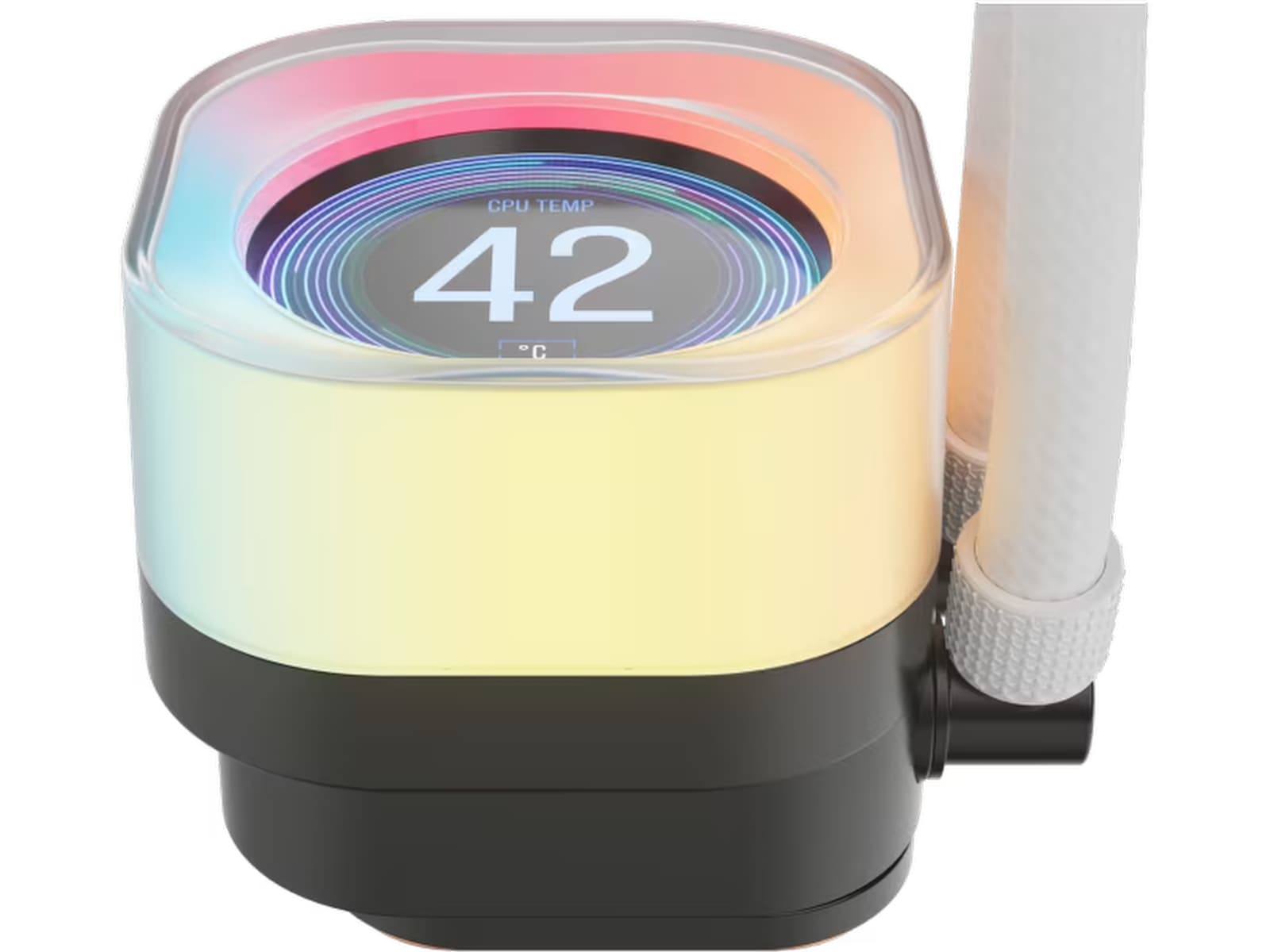 Corsair iCUE LINK TITAN 360 RX LCD AIO Køler (hvidt) CPU - Vandkøling