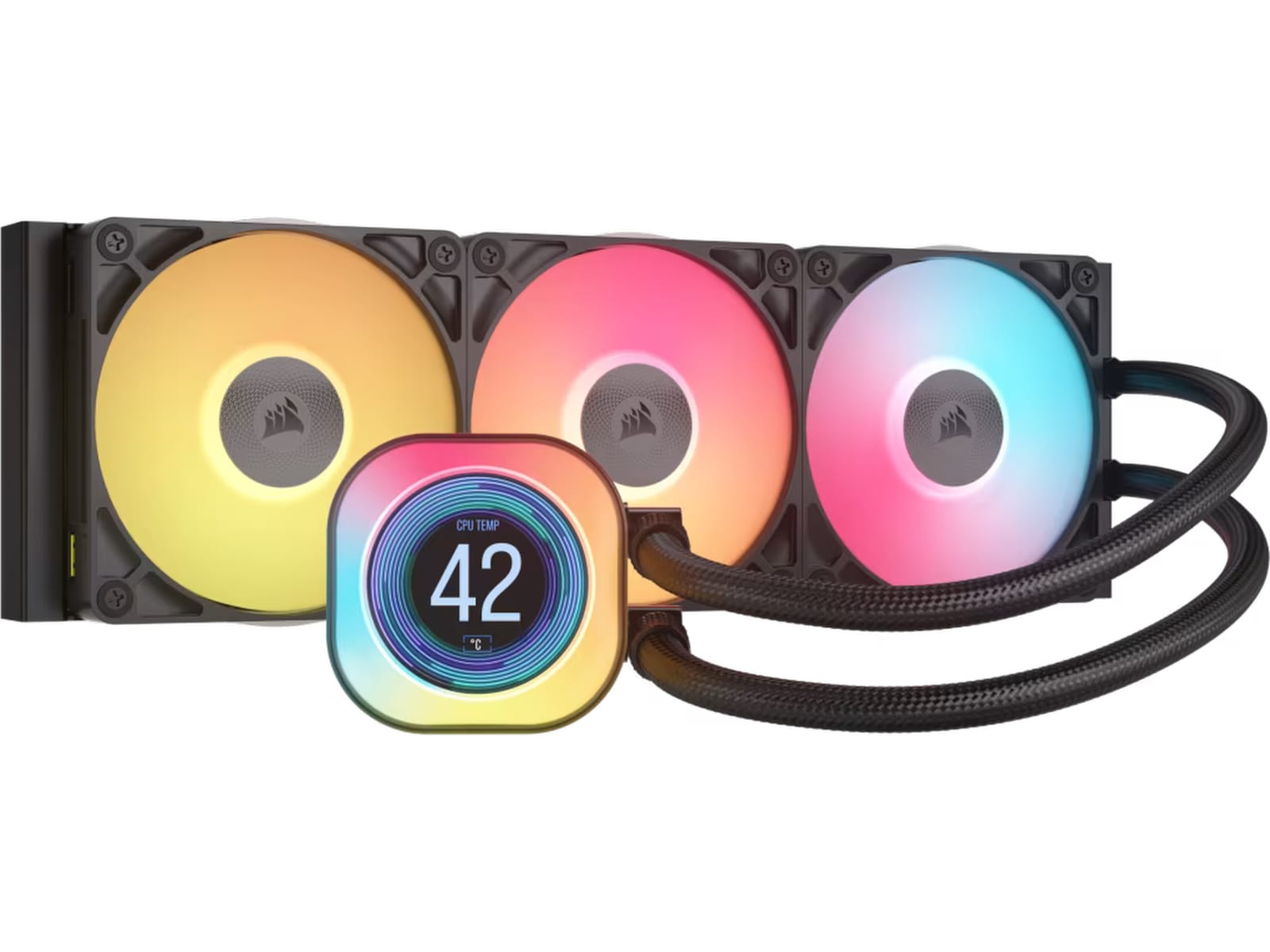 Corsair iCUE LINK TITAN 360 RX LCD AIO Køler (sort) CPU - Vandkøling