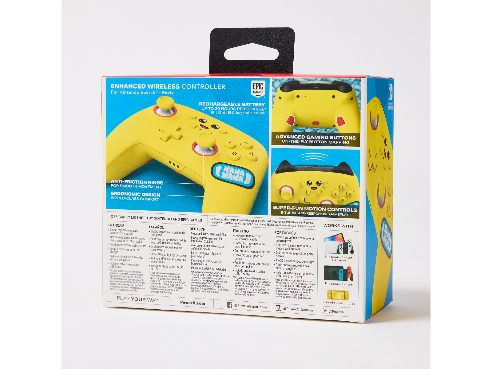 PowerA Enhanced Wireless kontroller Peely Tilbehør til spilkonsoller