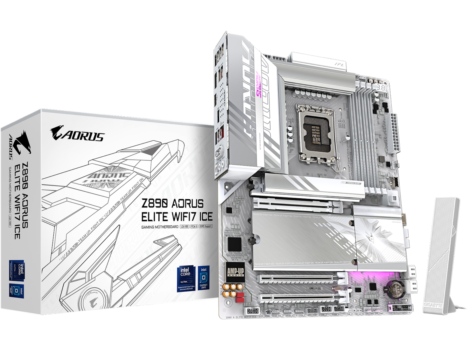 GIGABYTE Z890 A ELITE WF7 ICE Bundkort Intel Socket