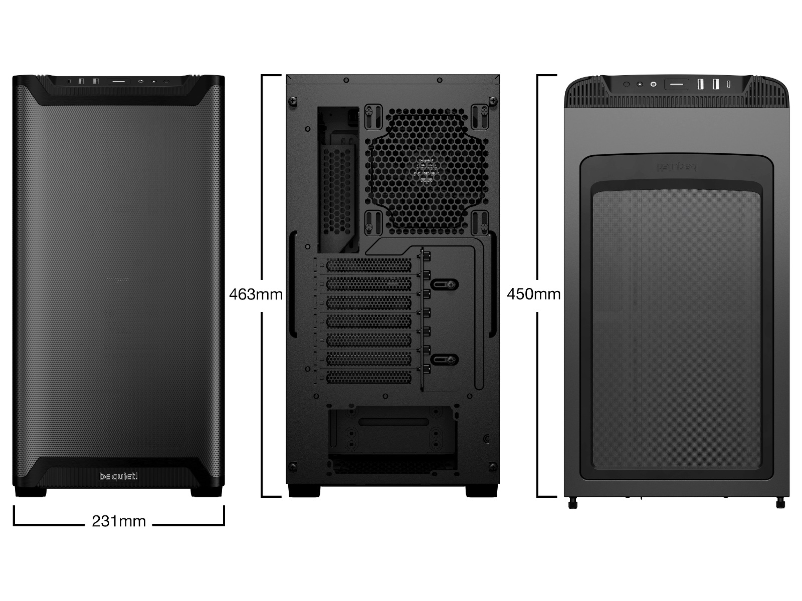 be quiet!  PURE BASE 501 Airflow Window Mid Tower (sort) Midi Tower