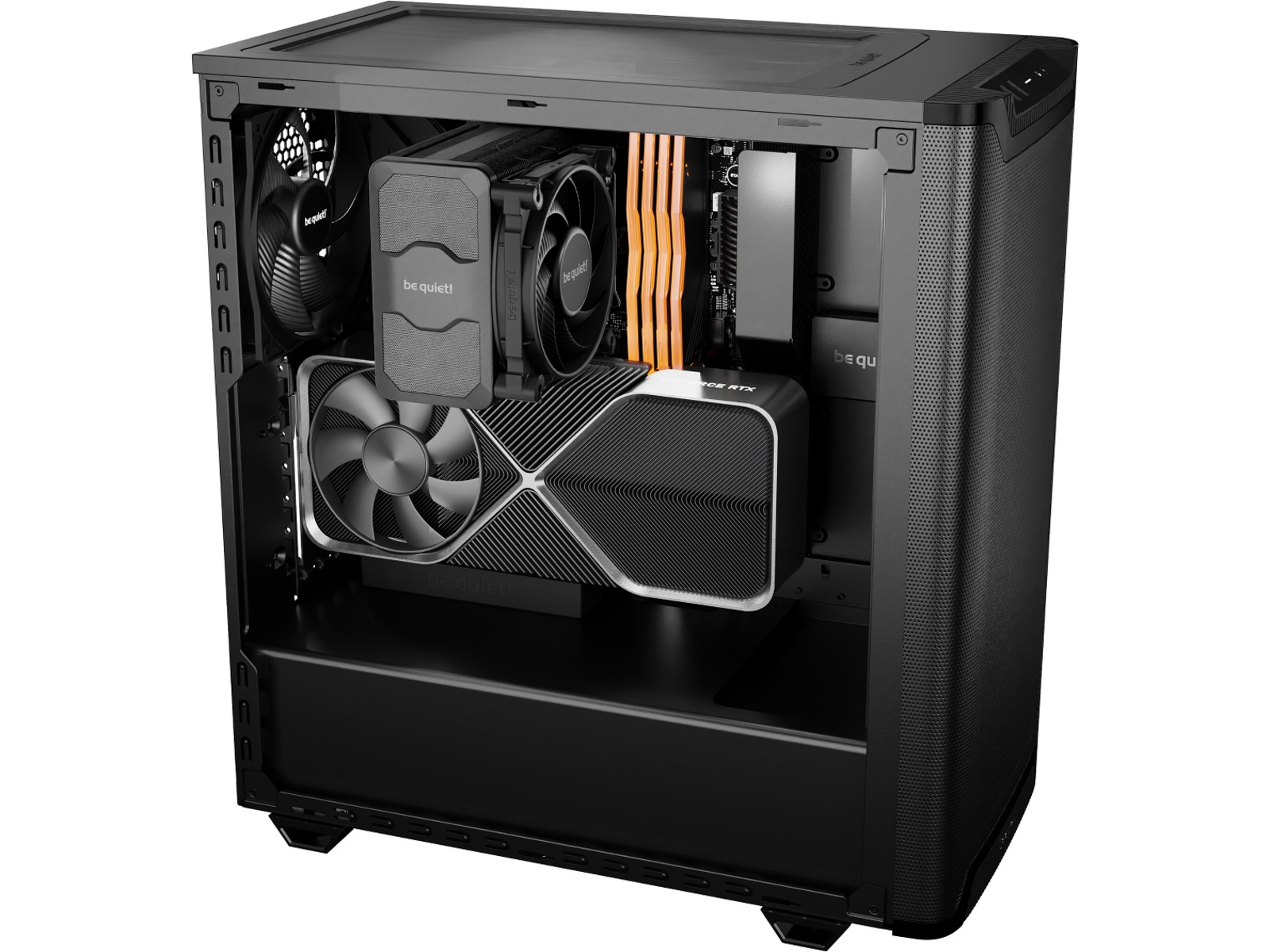 be quiet!  PURE BASE 501 Airflow Window Mid Tower (sort) Midi Tower