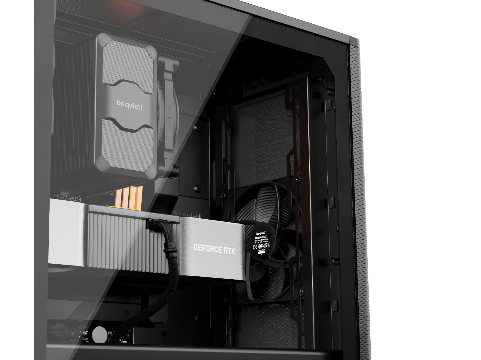 be quiet!  PURE BASE 501 Airflow Window Mid Tower (sort) Midi Tower