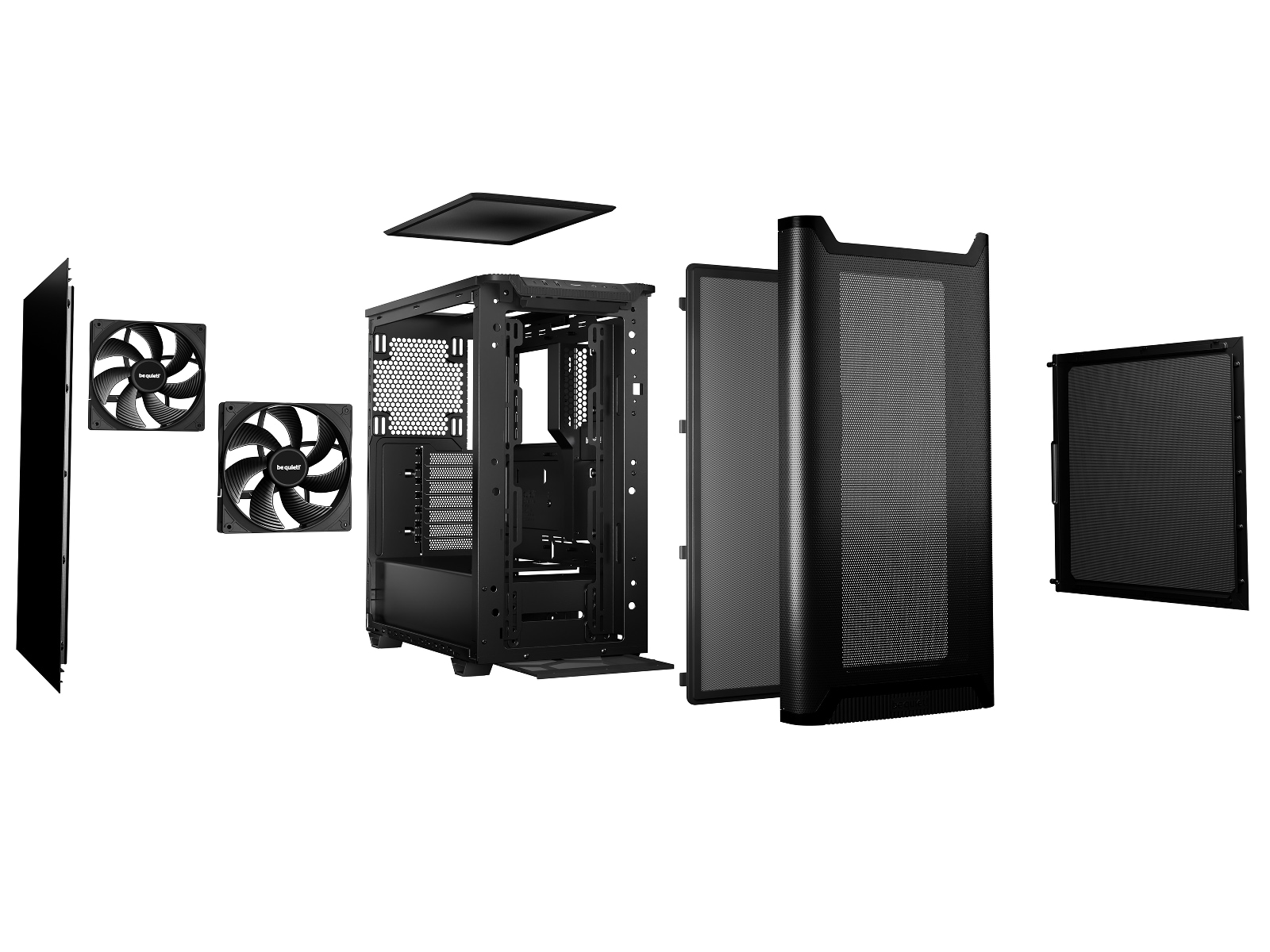 be quiet! PURE BASE 501 Airflow Black Mid Tower (sort) Midi Tower