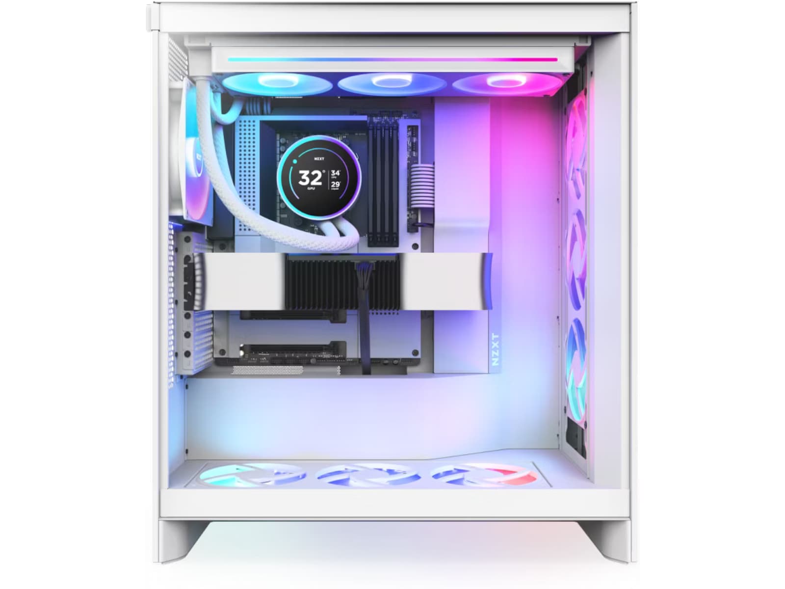 NZXT Kraken 360 Elite V2 2024 RGB Køler (hvidt) CPU - Vandkøling