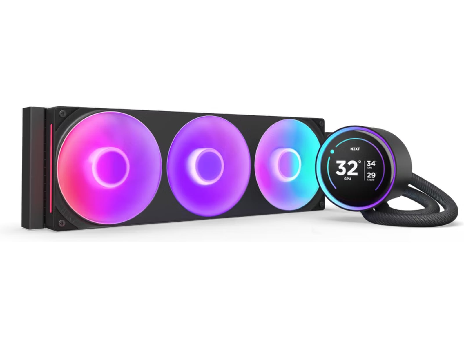 NZXT Kraken 360 Elite V2 2024 RGB Køler (sort) CPU - Vandkøling