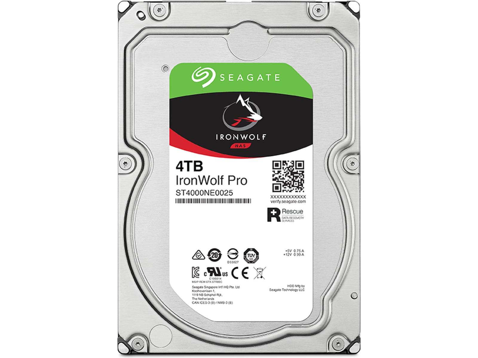 Seagate IronWolf PRO 3,5" NAS HDD 4TB Harddisk 3,5