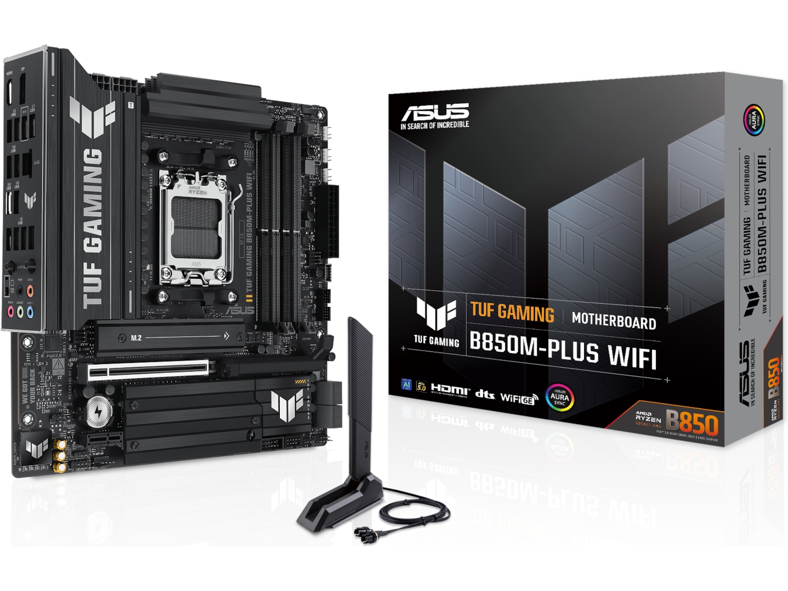 ASUS TUF GAMING B850M-PLUS WIFI Bundkort AMD Socket