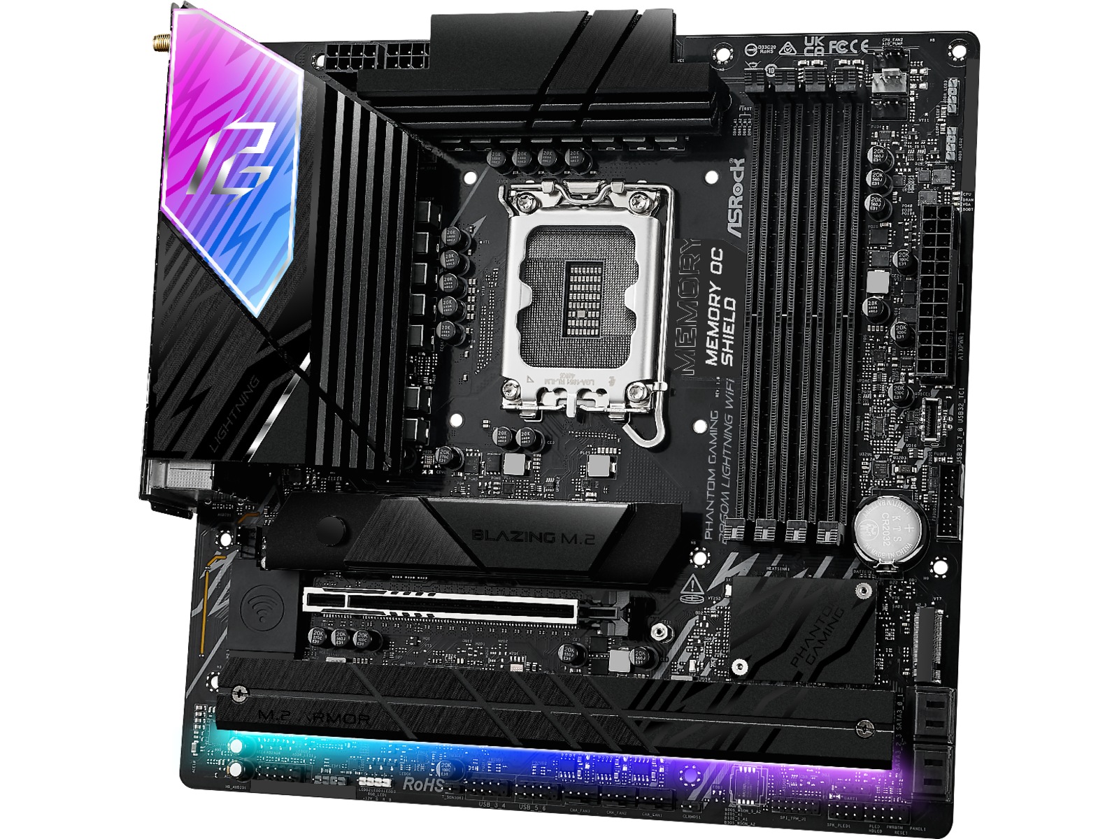 ASRock B860M Lightning WiFi Bundkort Intel Socket