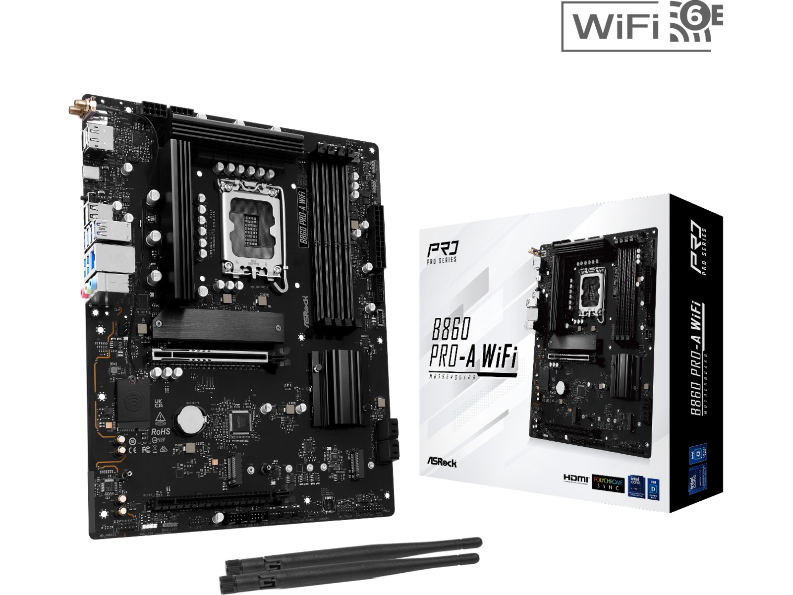 ASRock B860 Pro-A WiFi Bundkort Intel Socket