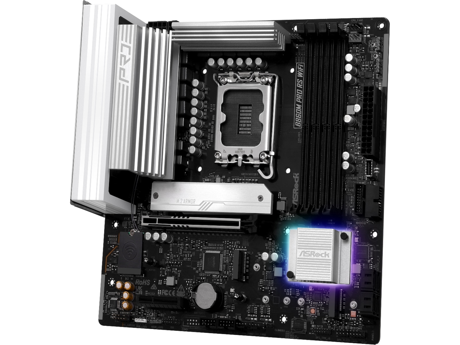 ASRock B860M Pro RS WiFi Bundkort Intel Socket