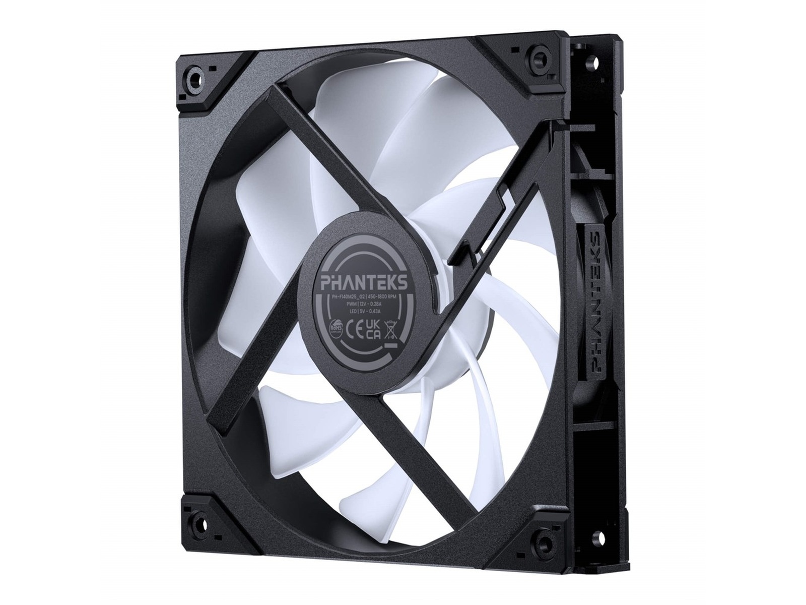 Phanteks M25 Gen2 140mm DRGB Ventilator (sort) Blæsere