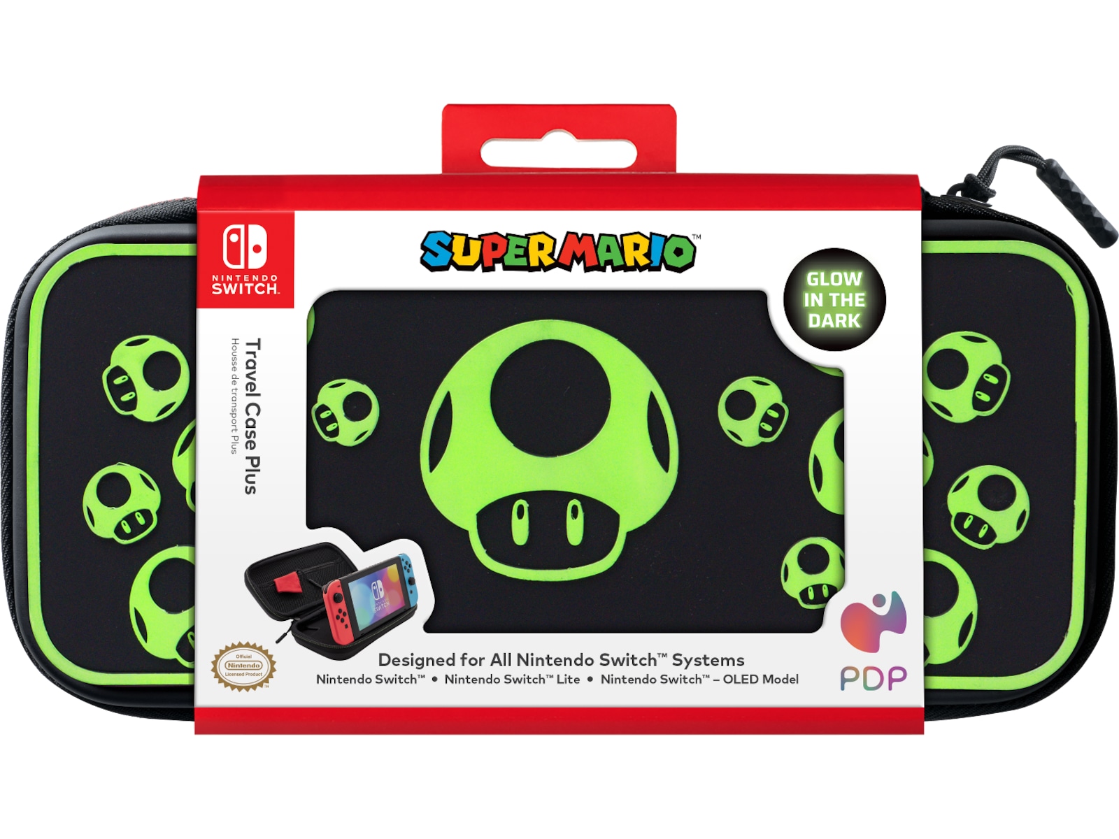 PDP NSW Travel Case Plus GLOW (1Up) Tilbehør til spilkonsoller