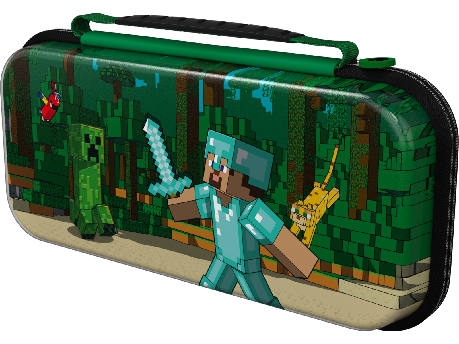 PDP NSW Travel Case Plus GLOW (minecraft forest battle) Tilbehør til spilkonsoller