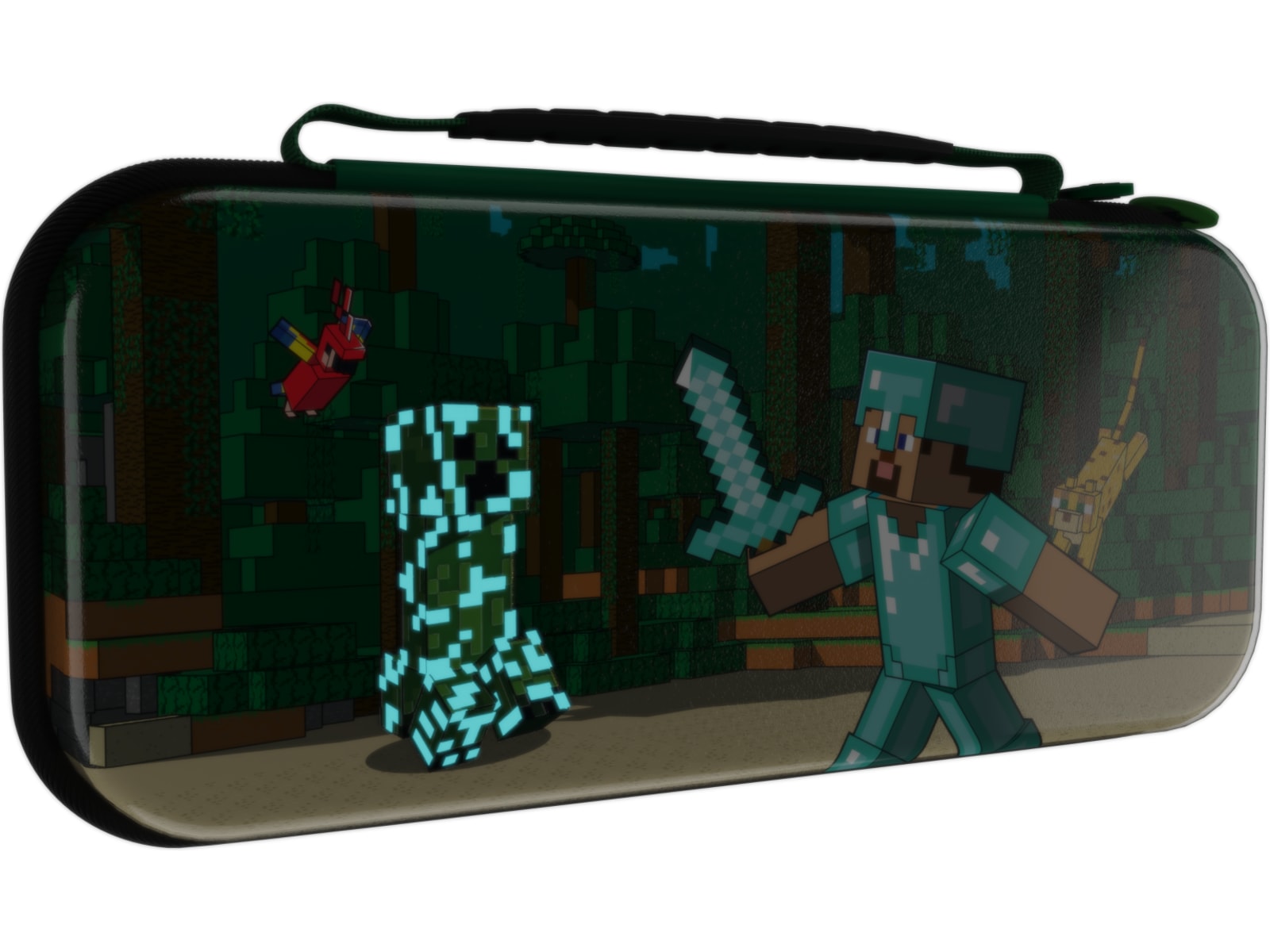 PDP NSW Travel Case Plus GLOW (minecraft forest battle) Tilbehør til spilkonsoller