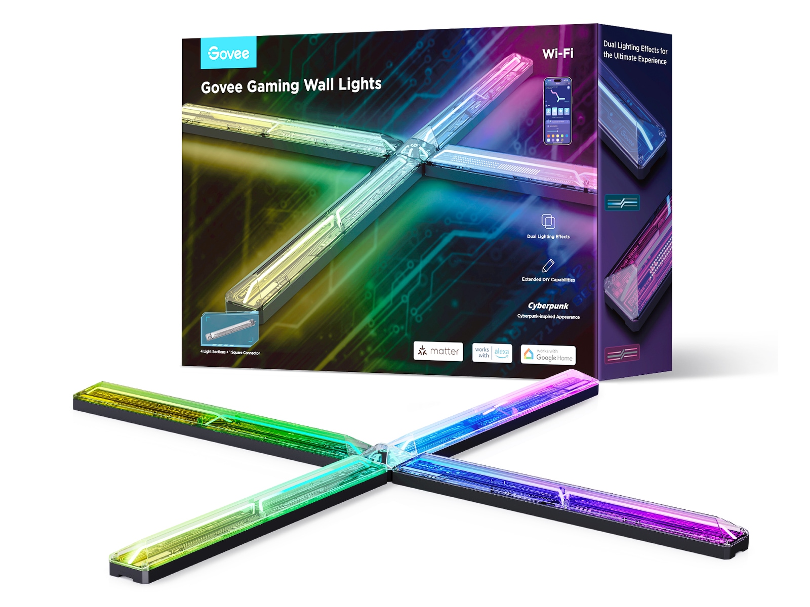 Govee Gaming Wall Light (4+1) Led strips & underholdning