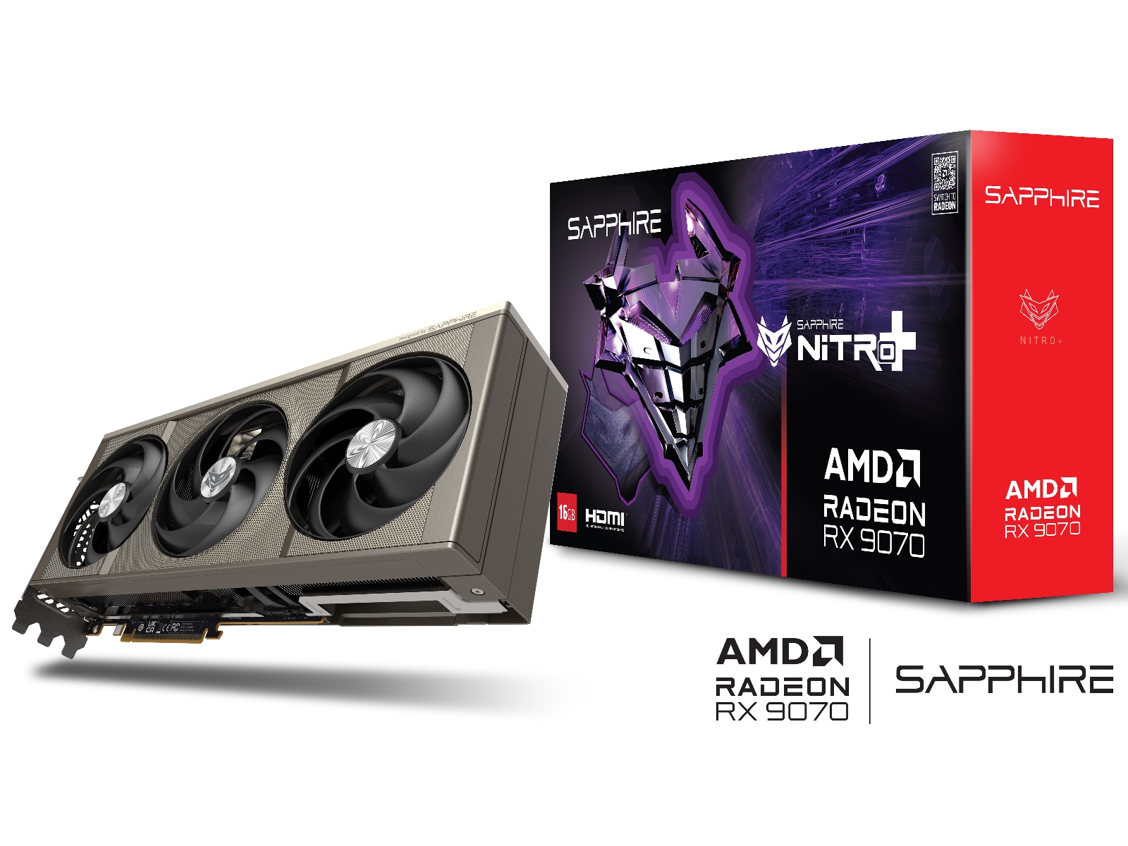 Sapphire NITRO+ AMD Radeon RX 9070 Gaming OC Grafikkort