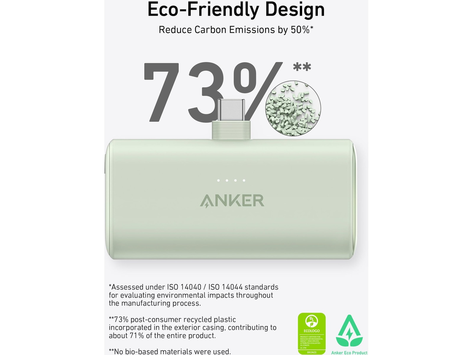 Anker Nano Powerbank 5000mAh (sort) Powerbank
