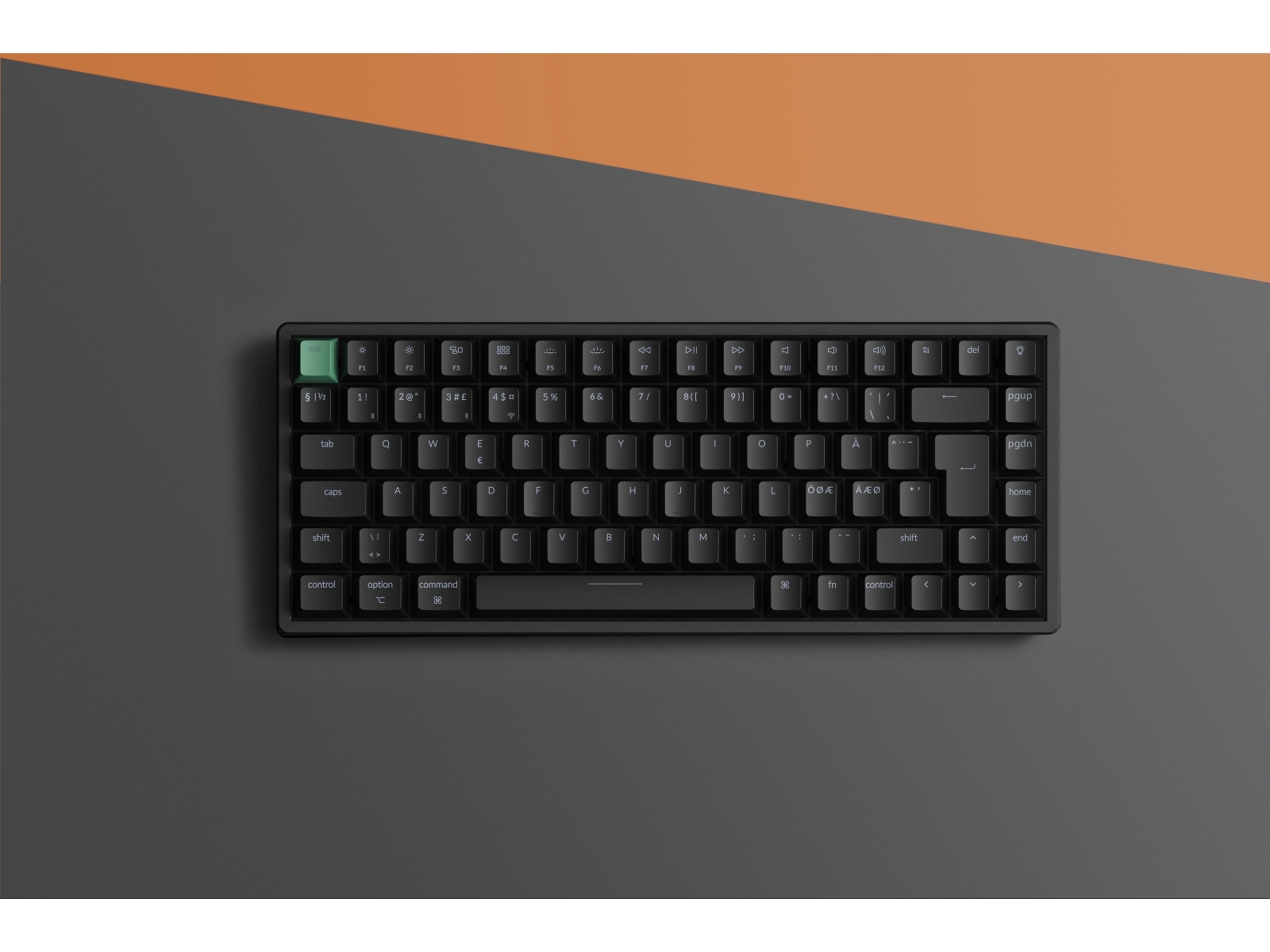 Keychron K2 HE QMK trådløst gamingtastatur (sort) Gamingkeyboard