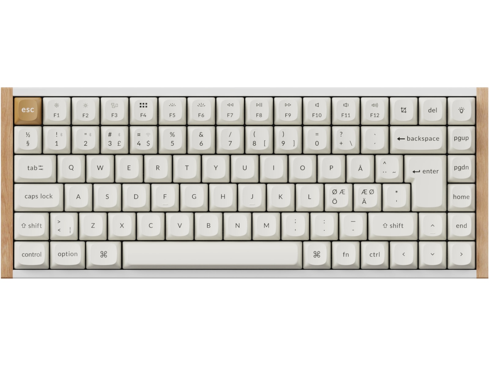 Keychron K2 HE SE QMK trådløst gamingtastatur (hvid) Gamingkeyboard