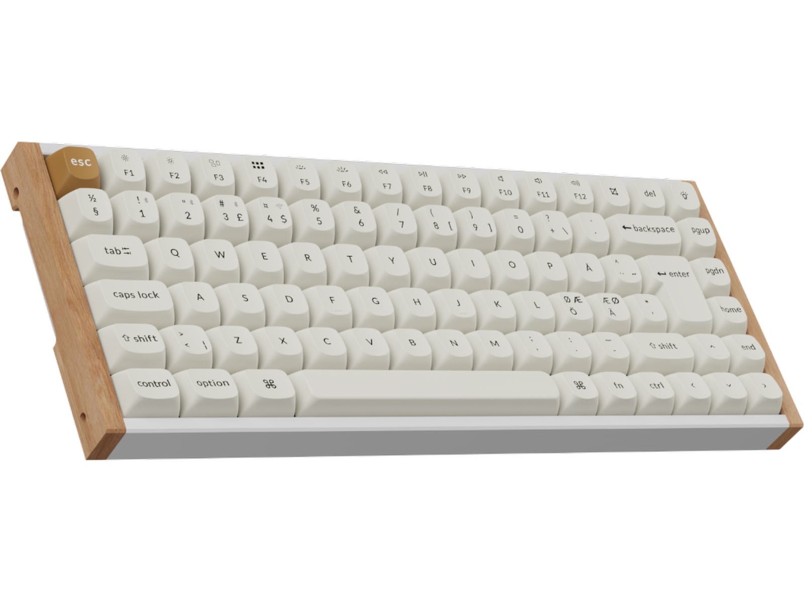 Keychron K2 HE SE QMK trådløst gamingtastatur (hvid) Gamingkeyboard