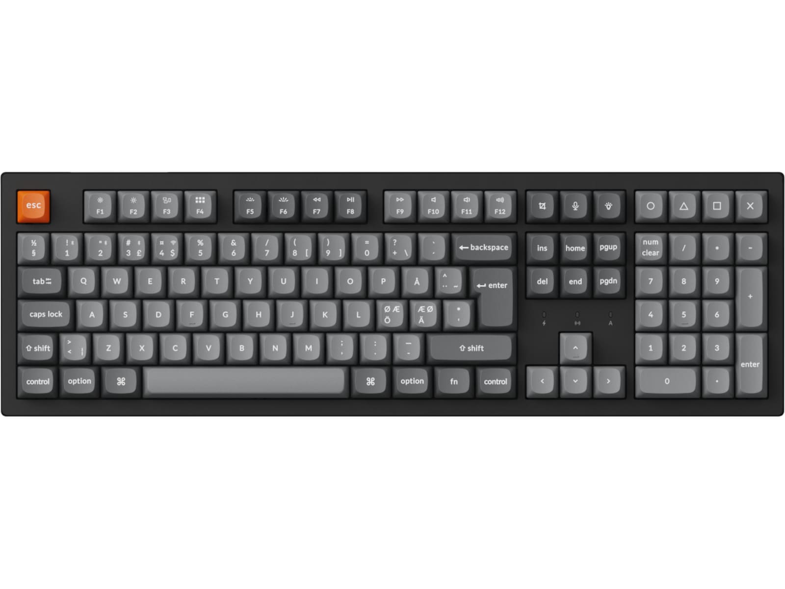 Keychron K10 MAX Trådløst gamingtastatur (super red) Gamingkeyboard