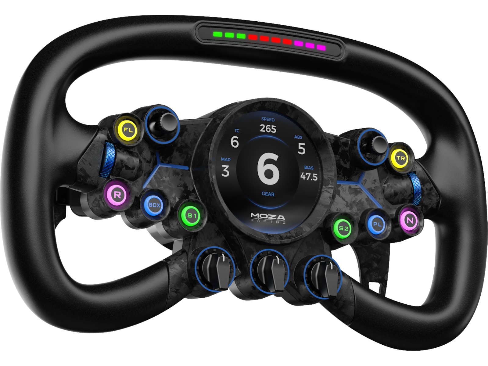 MOZA Vision GS rat 31cm Rat og pedaler