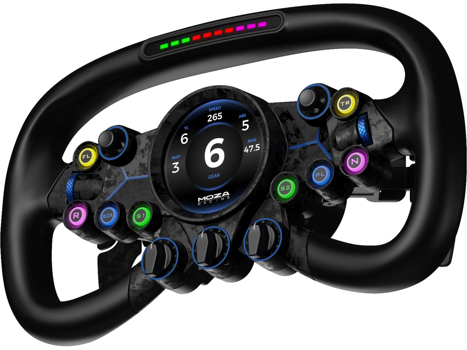 MOZA Vision GS rat 31cm Rat og pedaler