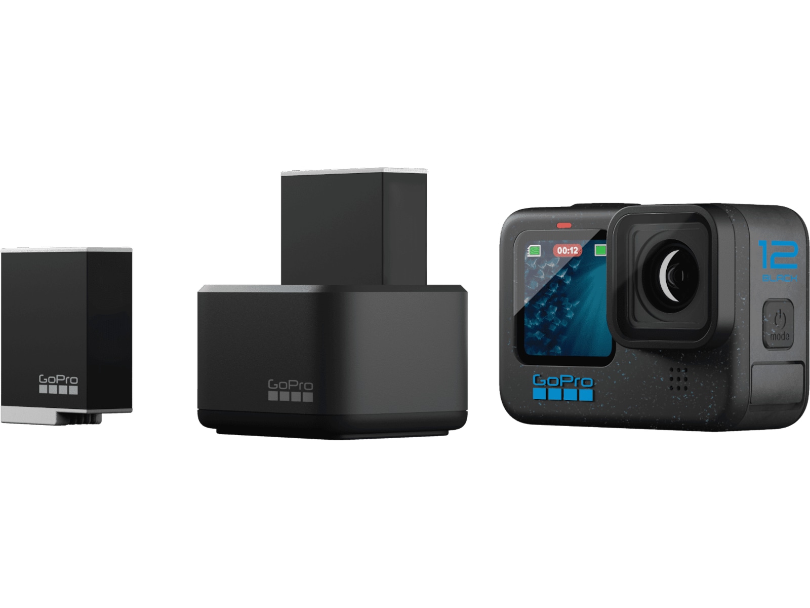 GoPro Dual Battery Charger m/ 2 Enduro batterier Kamera – batteriopladere