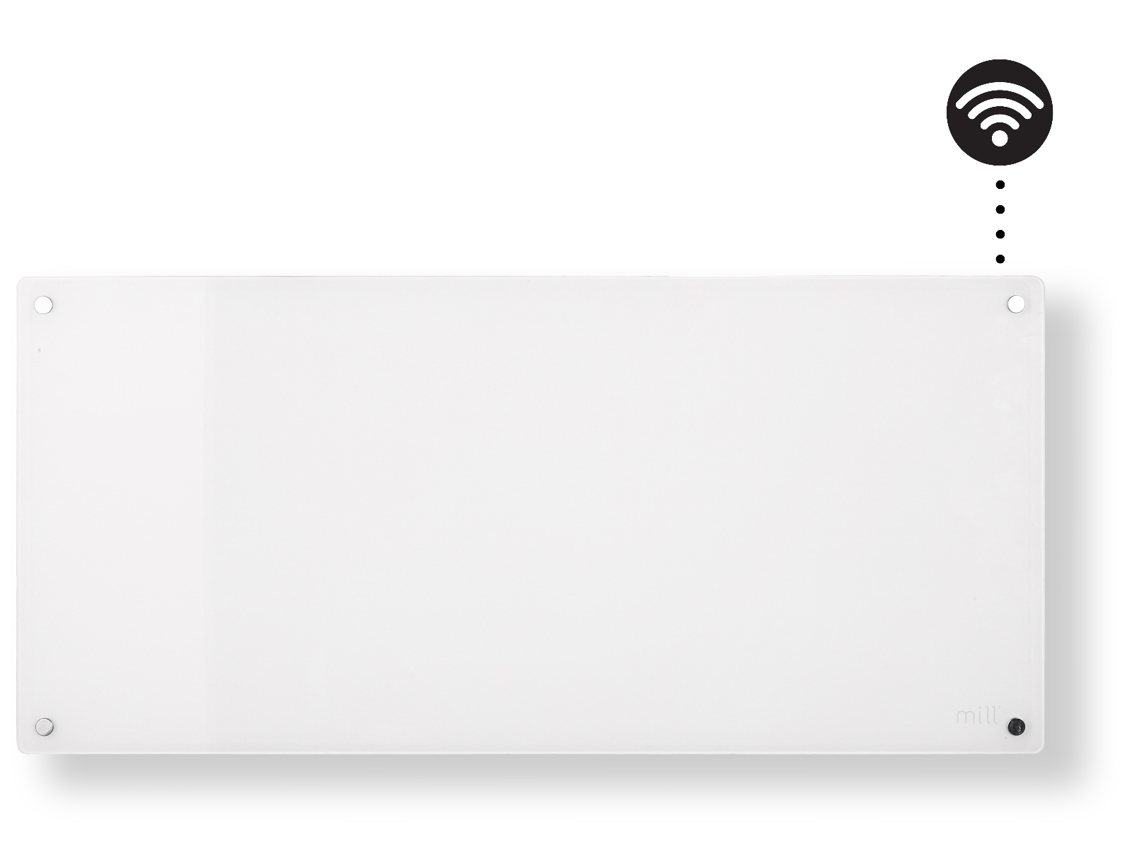 Mill Glass Smart WiFi Gen 4 panelvarmer 1000W Varmepaneler