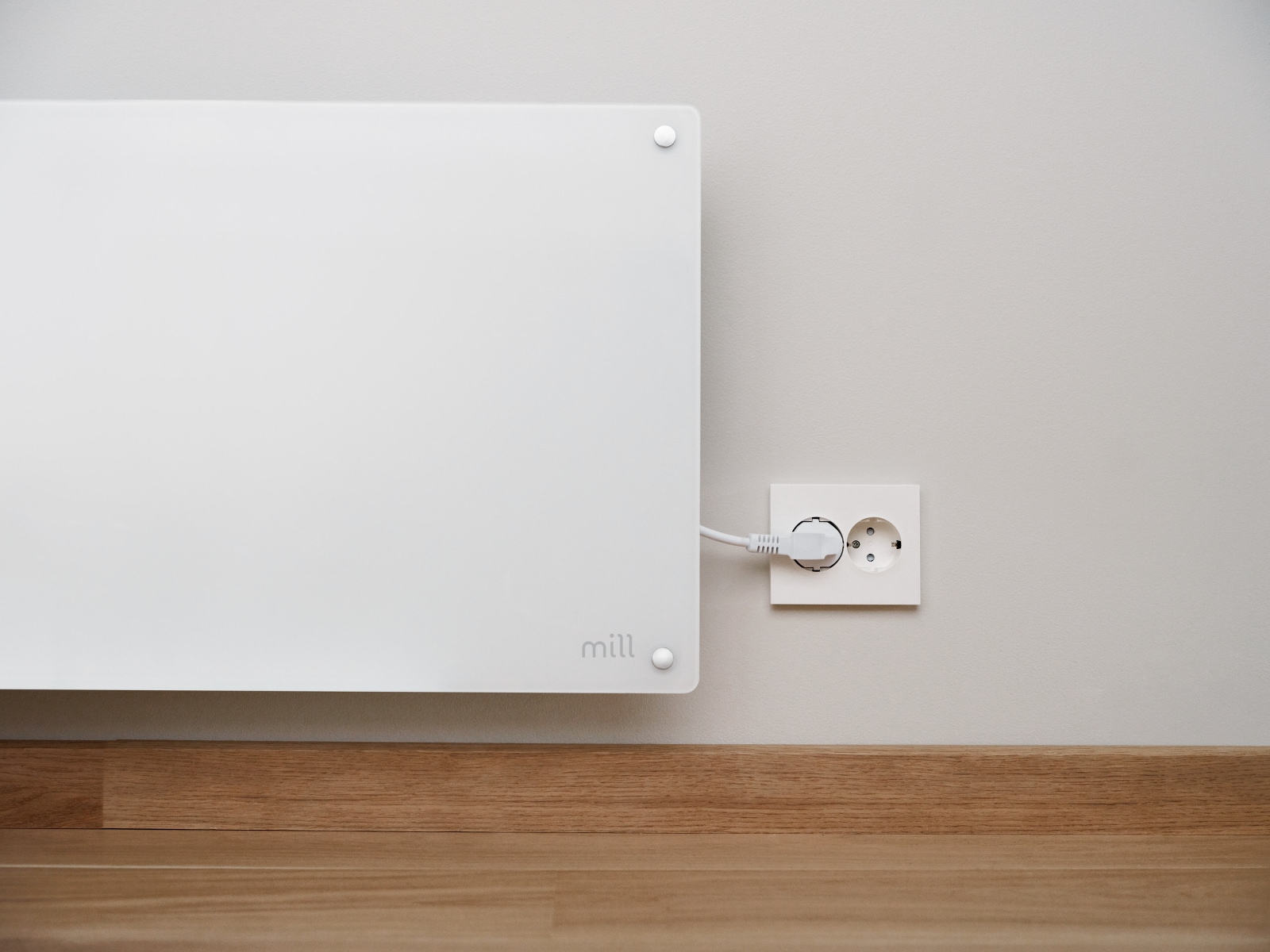 Mill Glass Smart WiFi Gen 4 panelvarmer 700W (hvid) Varmepaneler