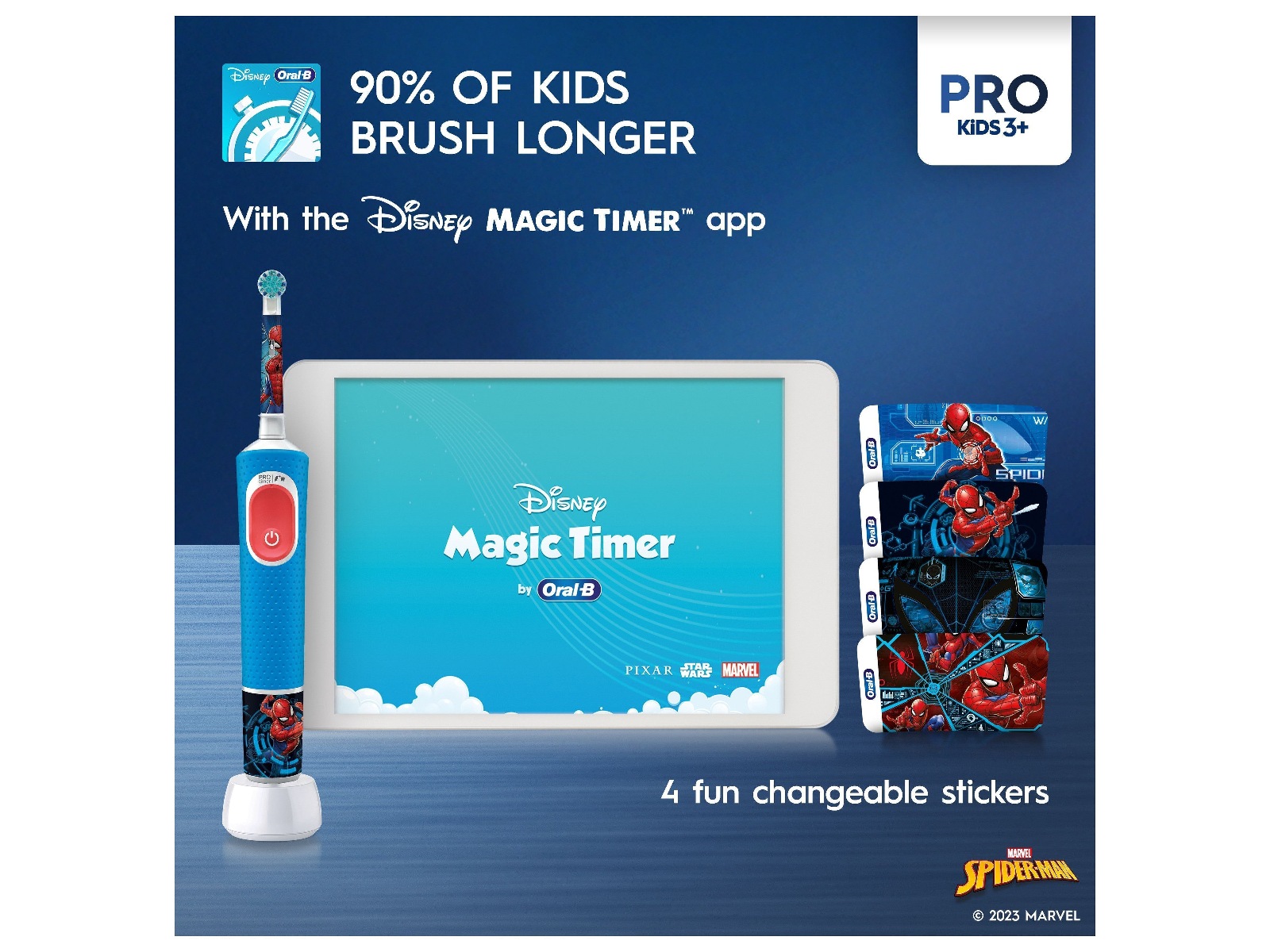 ORAL-B Vitality Pro Kids Elektrisk tandbørste (Spiderman) Elektriske tandbørster