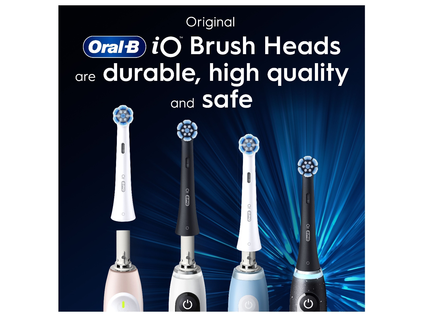 Oral-B iO Gentle Care børstehoveder 6 stk. (sort) Tandbørstehoveder