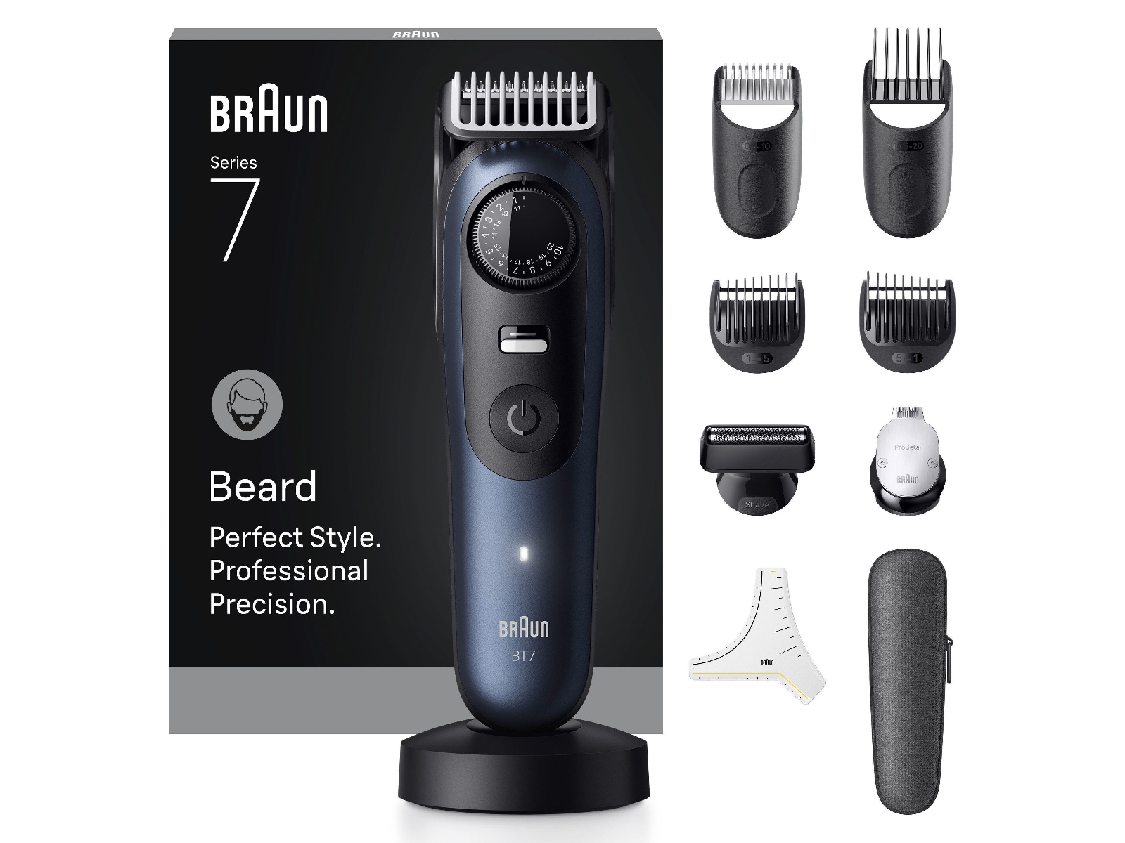 Braun Series 7 skægtrimmer (blå) Barbermaskine