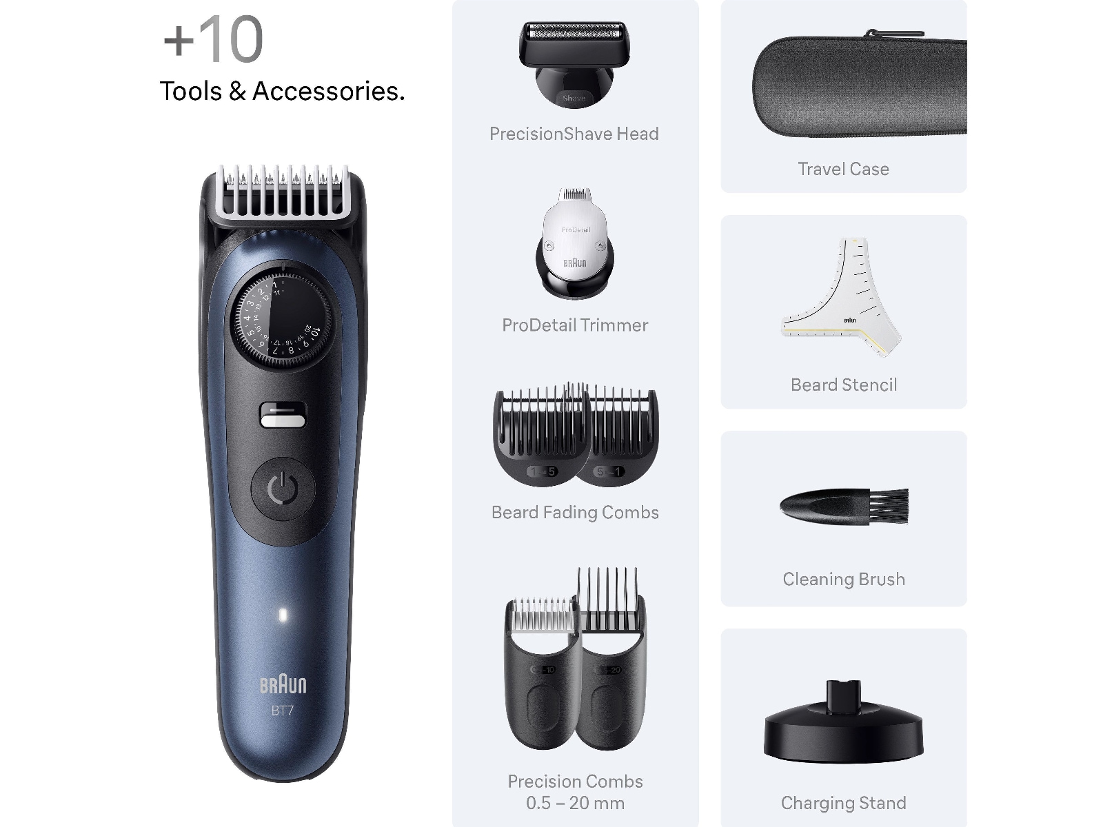 Braun Series 7 skægtrimmer (blå) Barbermaskine