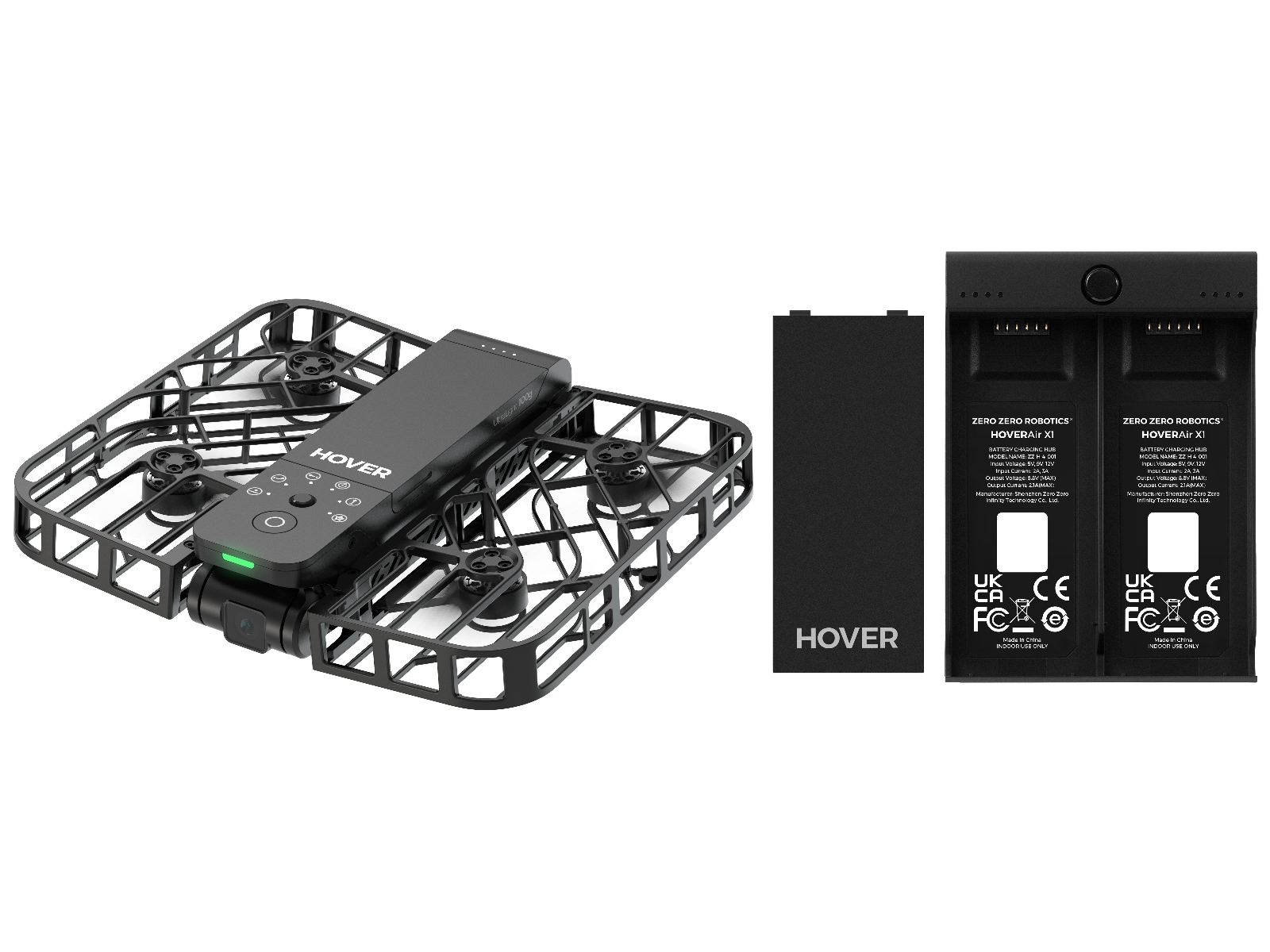 HoverAir X1 Drone Combo (sort) Droner