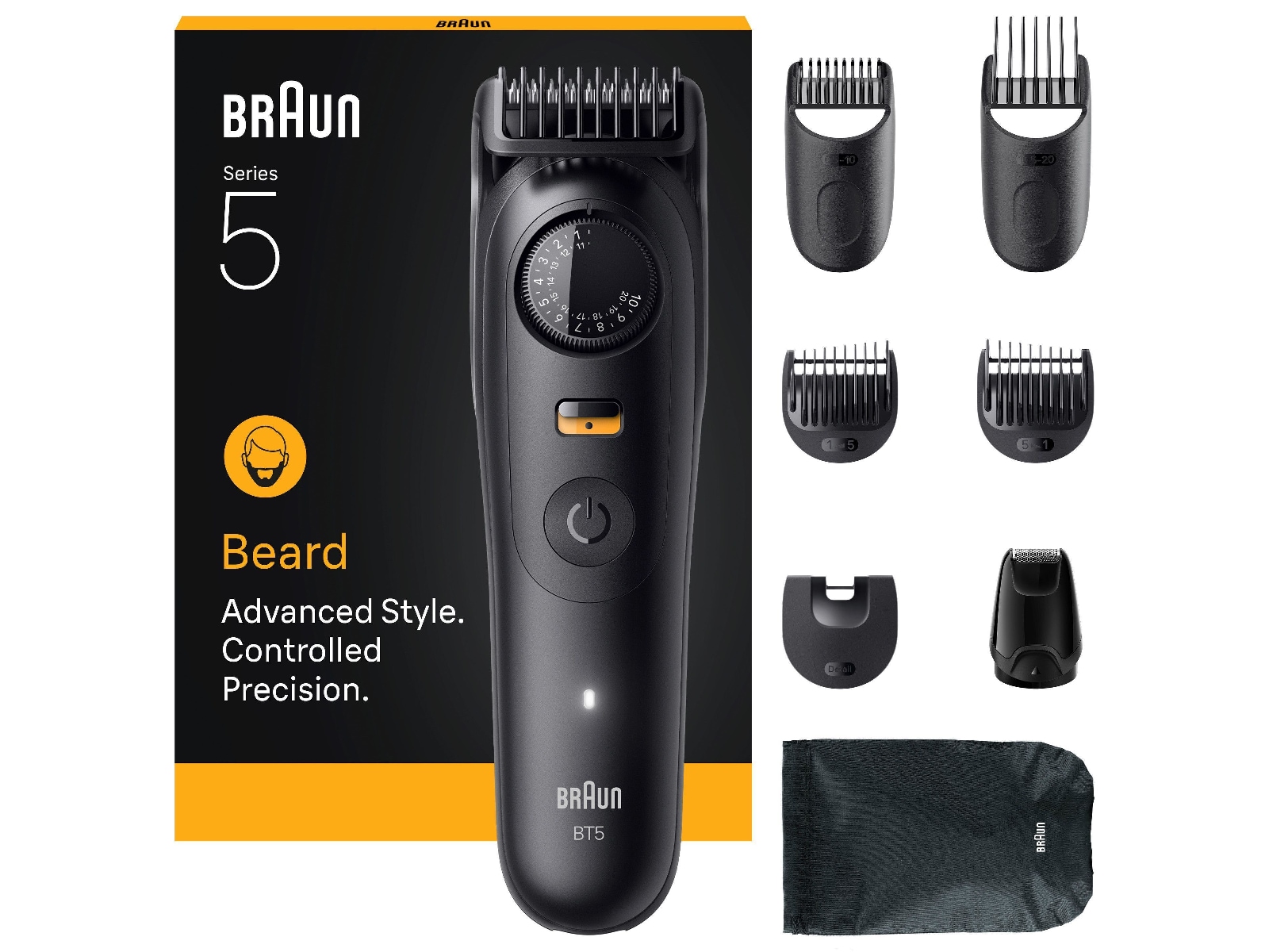 Braun Series 5 skægtrimmer (sort) Barbermaskine