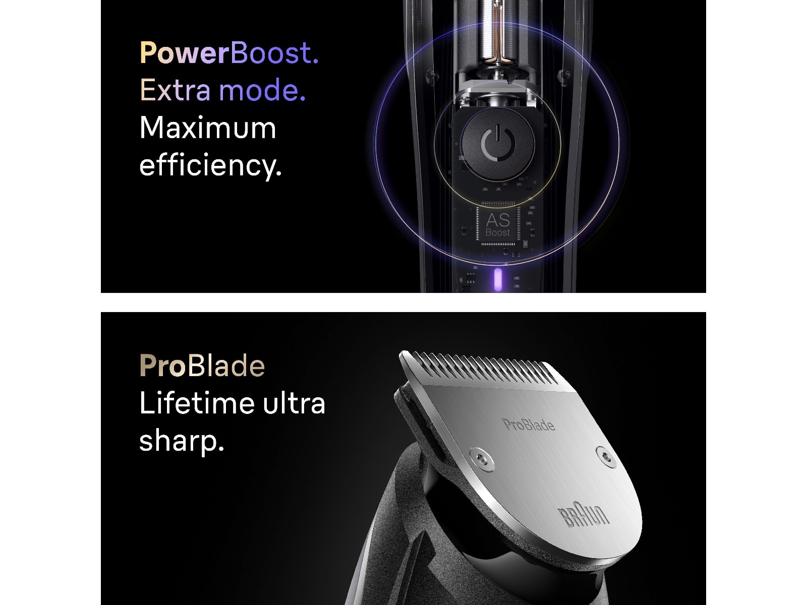 Braun Series 9 skægtrimmer (krom) Barbermaskine