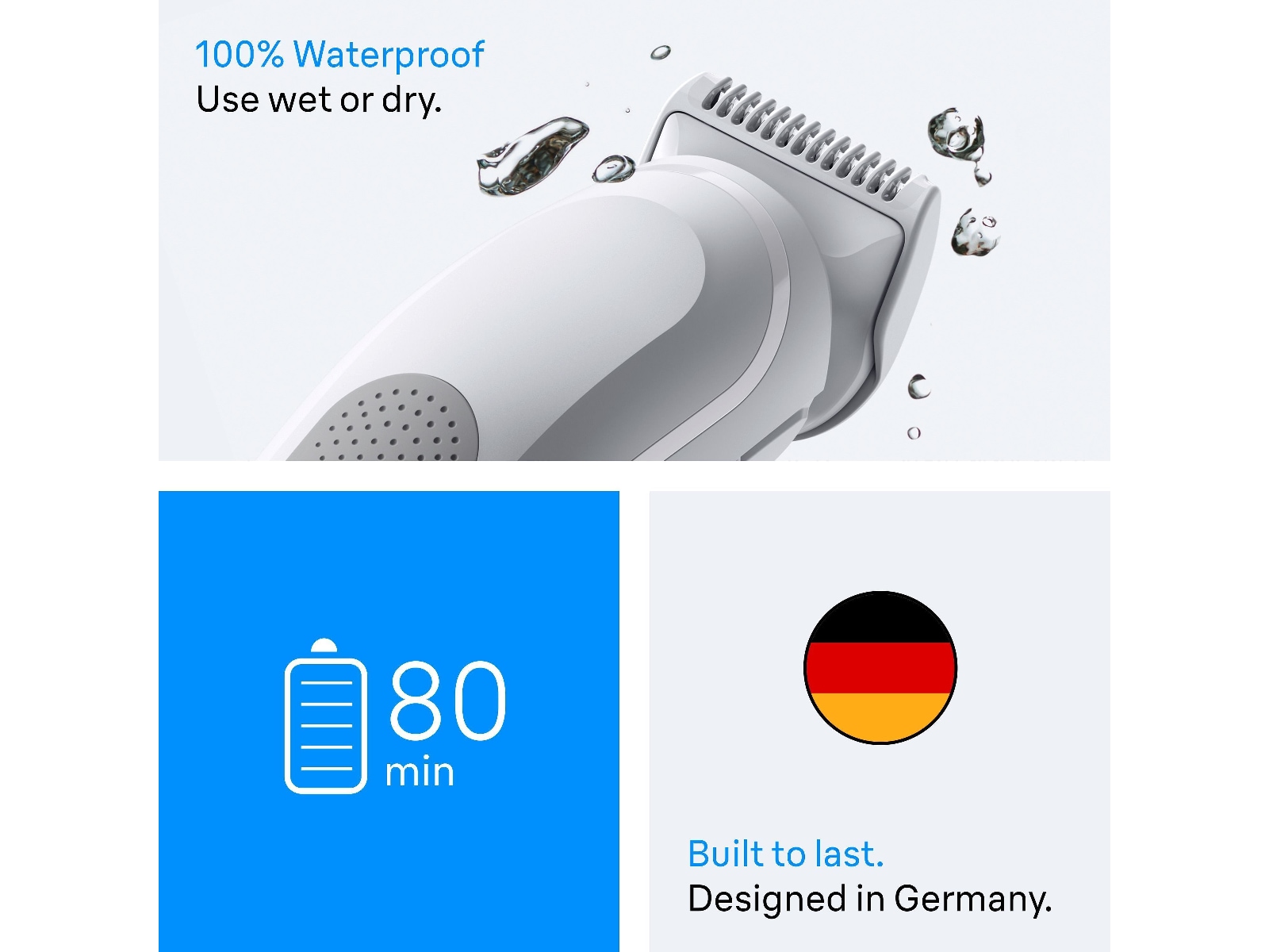 Braun Series 3 kropstrimmer (grå) Barbermaskine