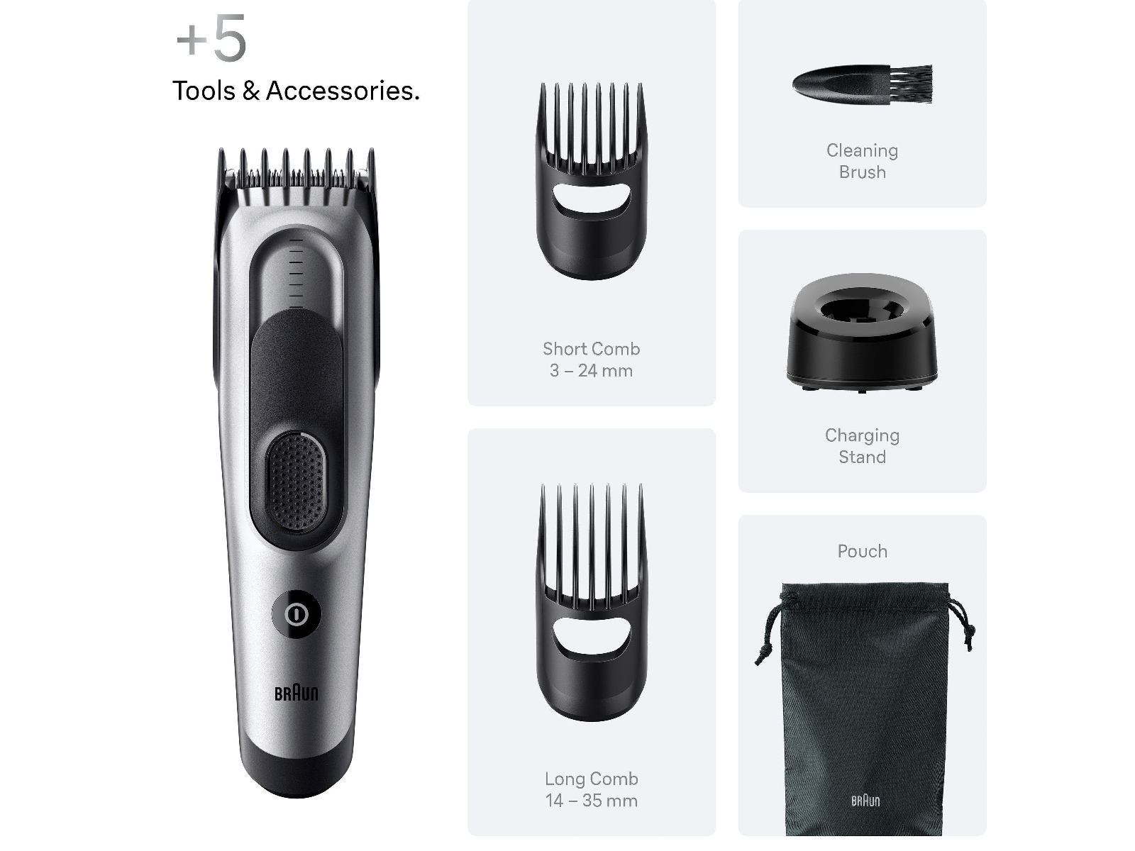 Braun Series 7 hårklipper (grå) Hårtrimmer