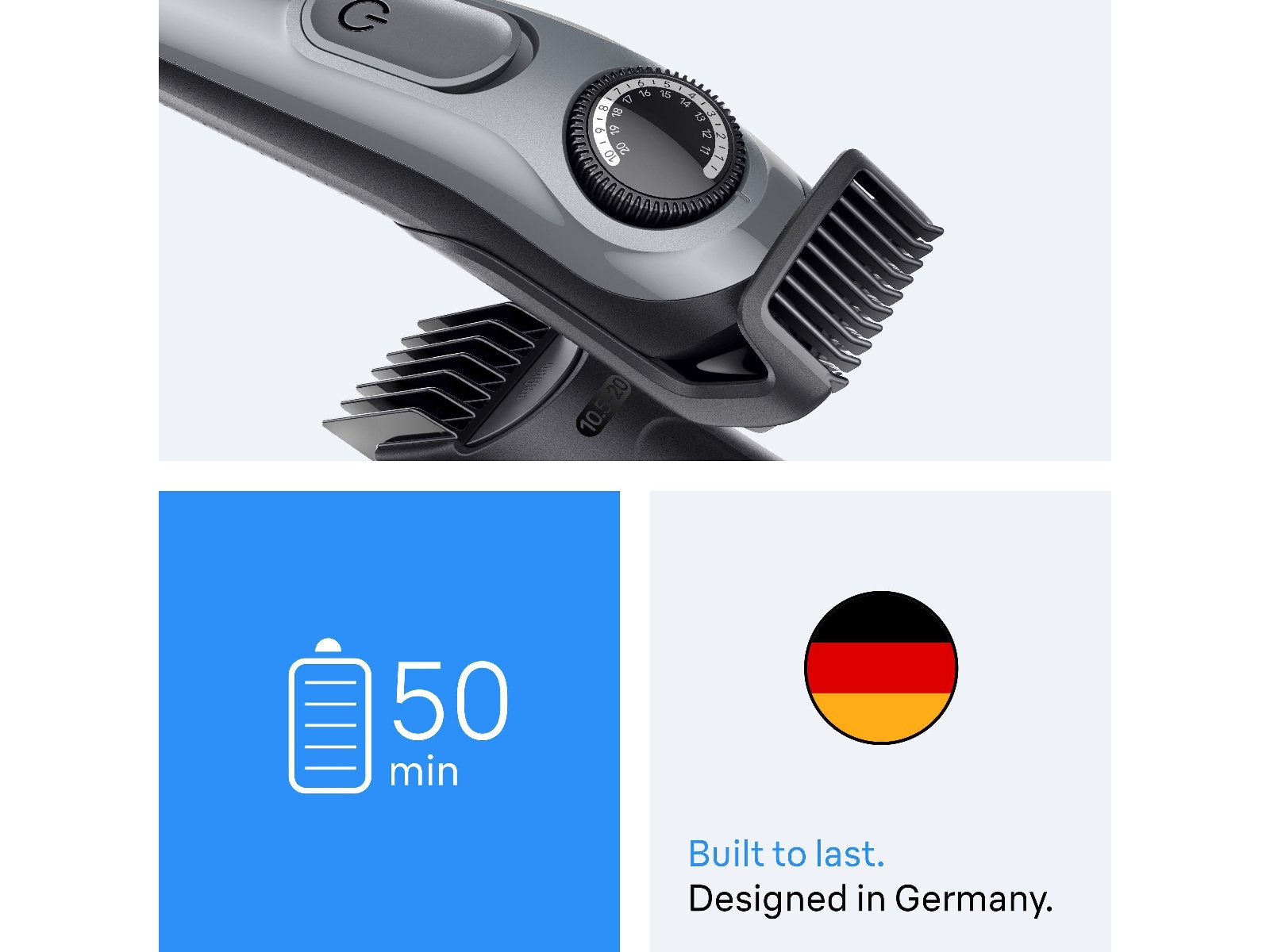 Braun Series 3 skægtrimmer (grå) Barbermaskine