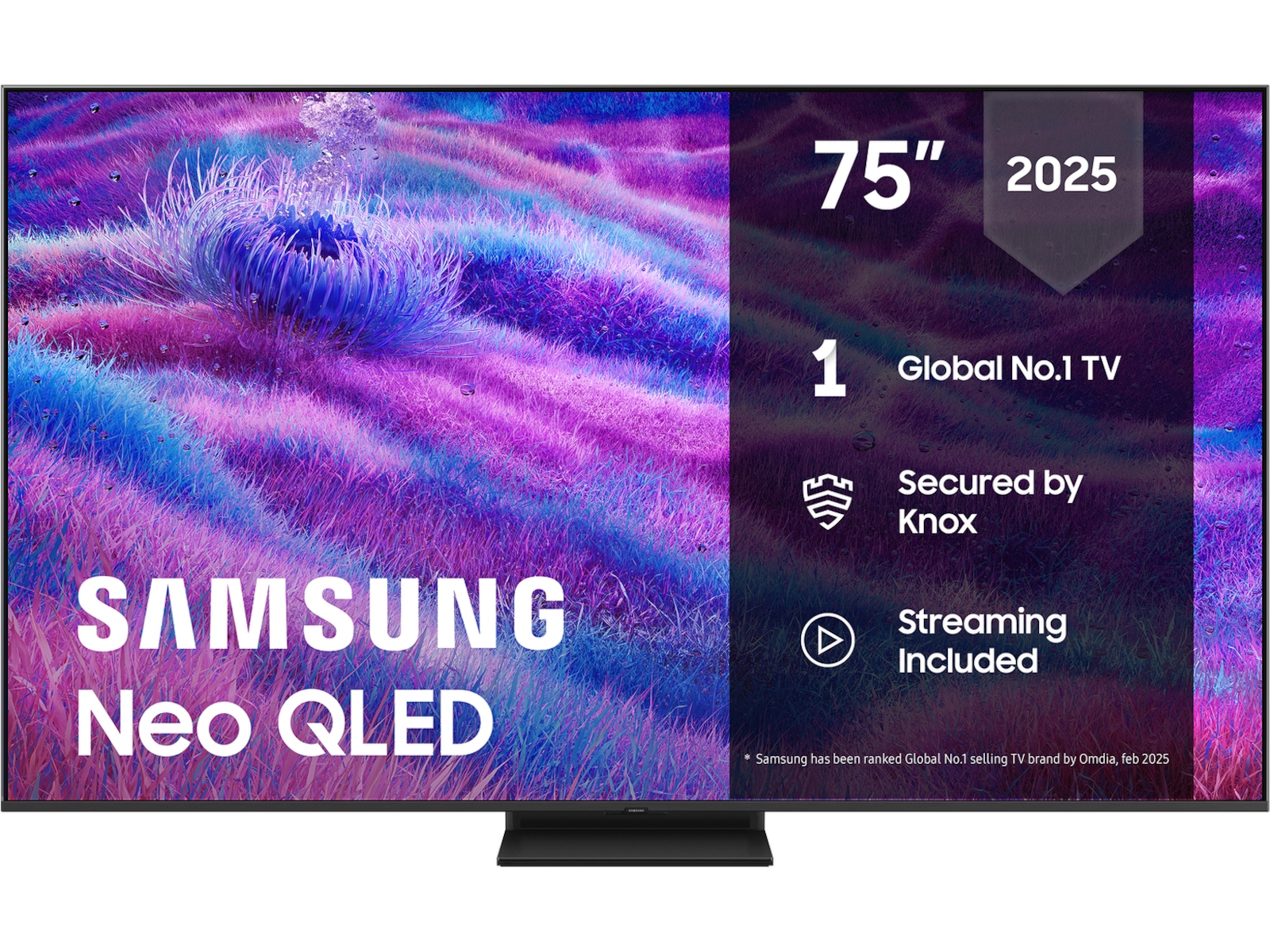 Samsung 75" QN80F Neo QLED 4K Mini LED Smart TV (2025) 70 - 79 tommer TV