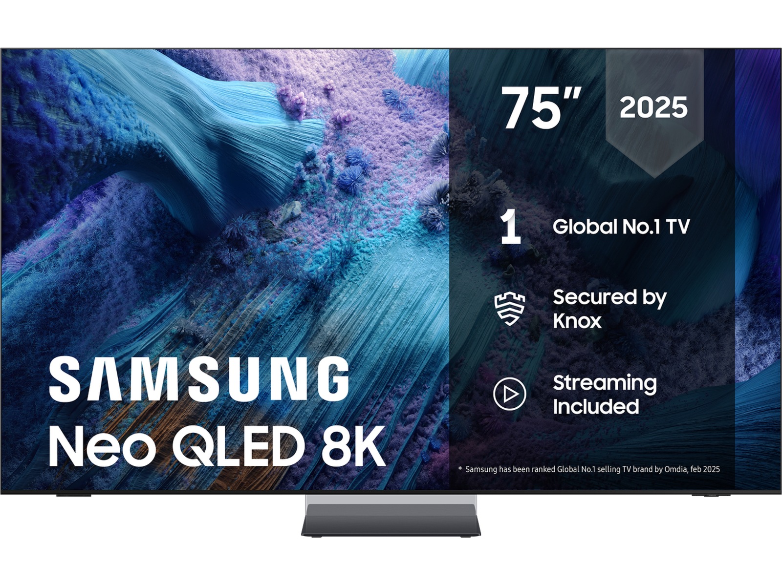 Samsung 75" QN990F Neo QLED 8K Mini LED Smart TV (2025) 70 - 79 tommer TV