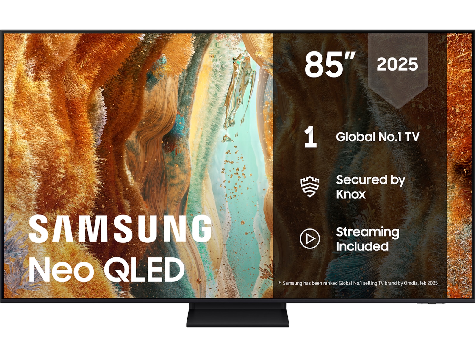 Samsung 85" QN70F Neo QLED 4K Mini LED Smart TV (2025) Over 80 tommer TV
