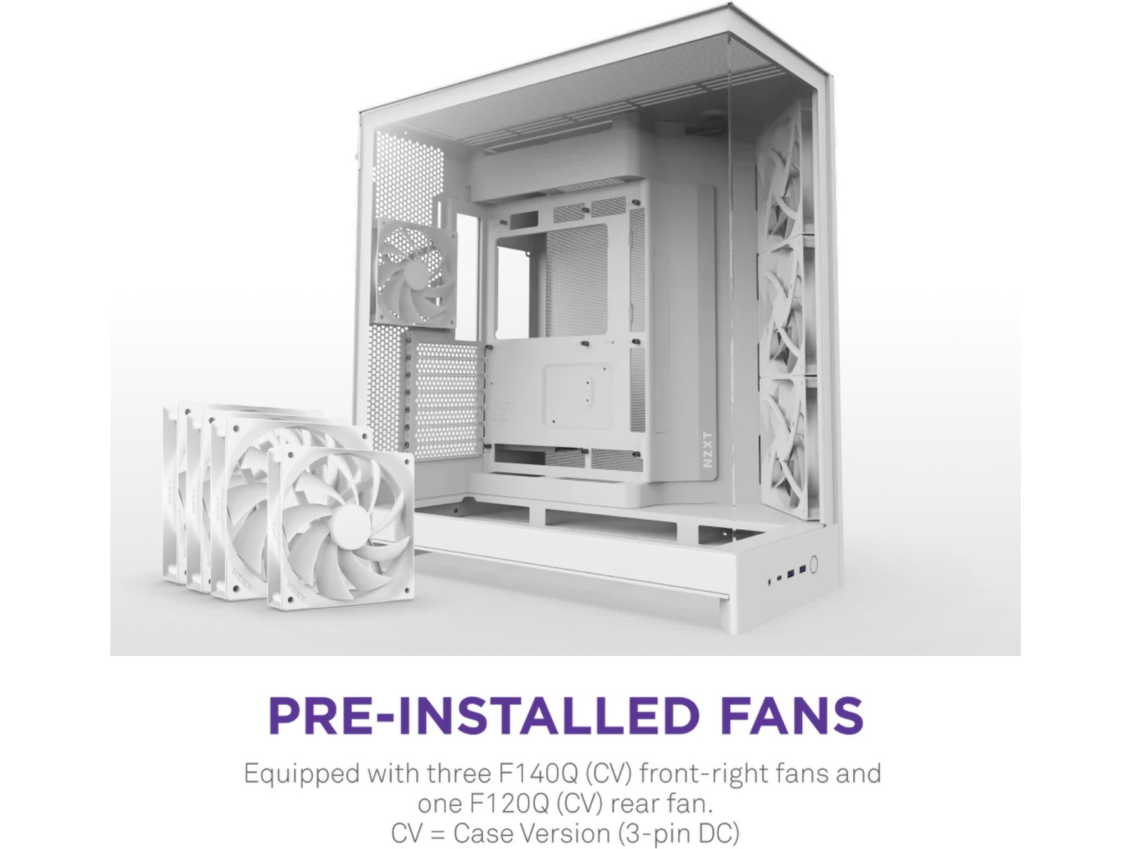 NZXT H9 Flow Mid Tower (hvidt) Midi Tower